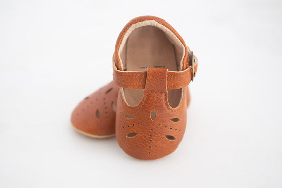 Load image into Gallery viewer, Adorable Baby Girl Shoes - Chestnut, Dark Brown or Beige - Cheerful Lane
