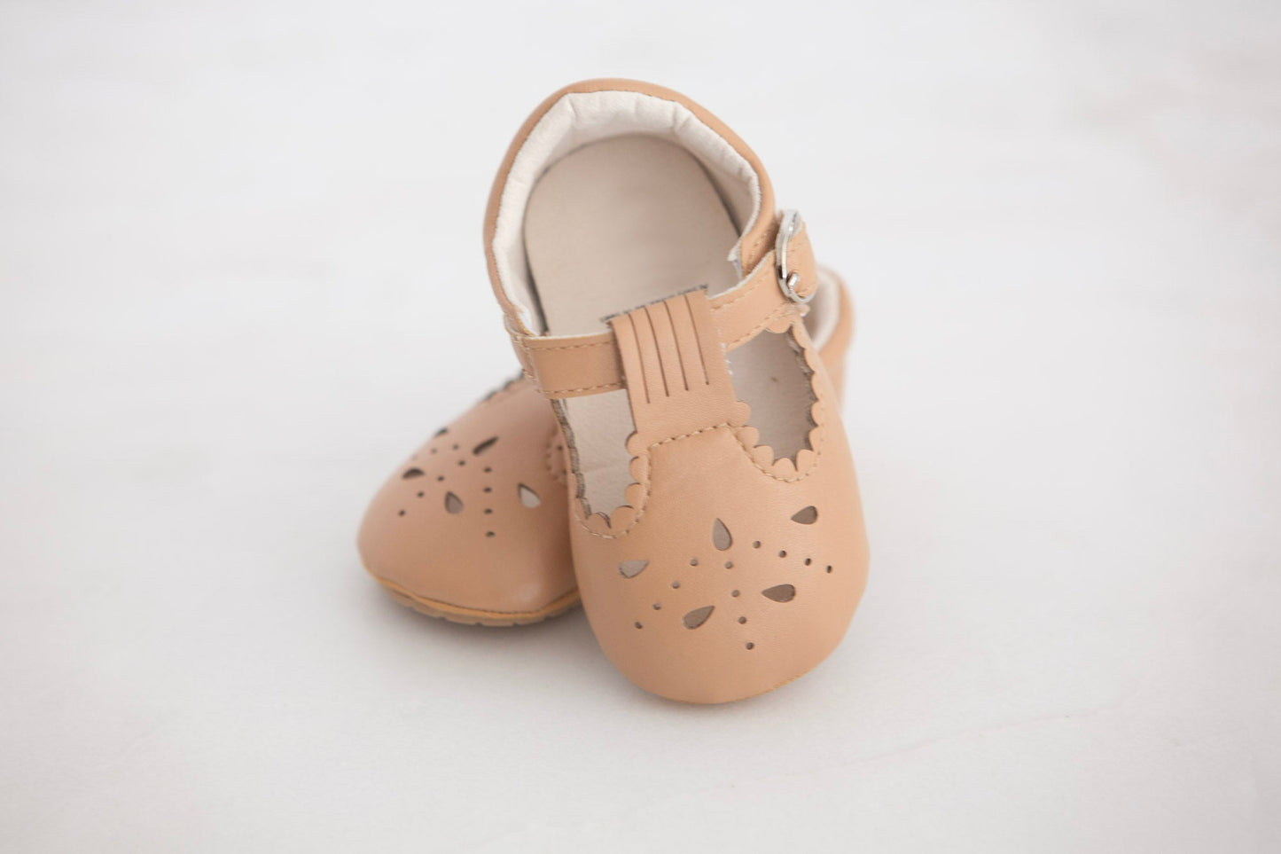 Adorable Mary Jane Baby Shoes - Cream, Sand or Black - Cheerful Lane