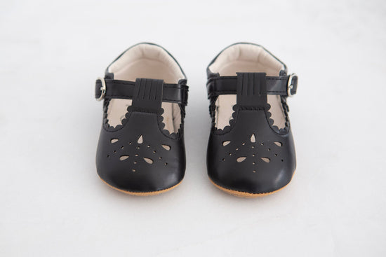 Adorable Mary Jane Baby Shoes - Cream, Sand or Black - Cheerful Lane