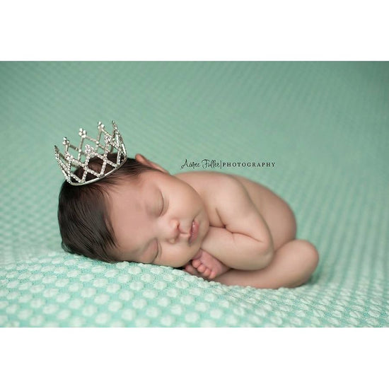 Baby Crown Photo Prop, Crown Cake Topper - Diana - Cheerful Lane