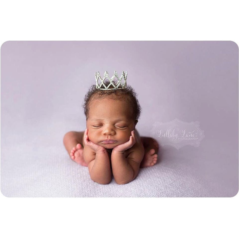 Baby Crown Photo Prop, Crown Cake Topper - Diana - Cheerful Lane