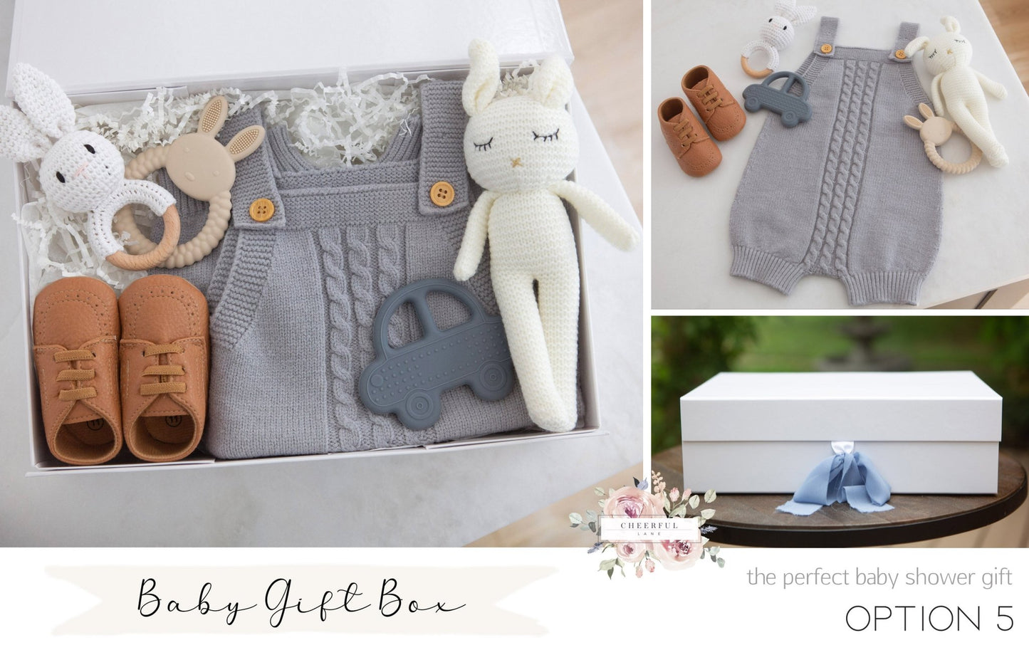 Load image into Gallery viewer, Baby Gift Box with personalized gift tag - Cheerful Lane
