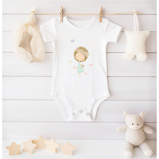 Load image into Gallery viewer, Baby Girl Bodysuit, Bella Collection - Cheerful Lane
