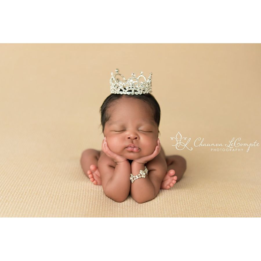 Baby Girl Crown - Pink Accent Abigail - Cheerful Lane