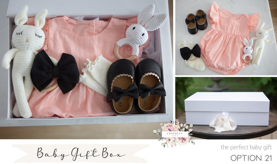 Load image into Gallery viewer, Baby Girl Gift Box - includes personalized gift tag - Cheerful Lane
