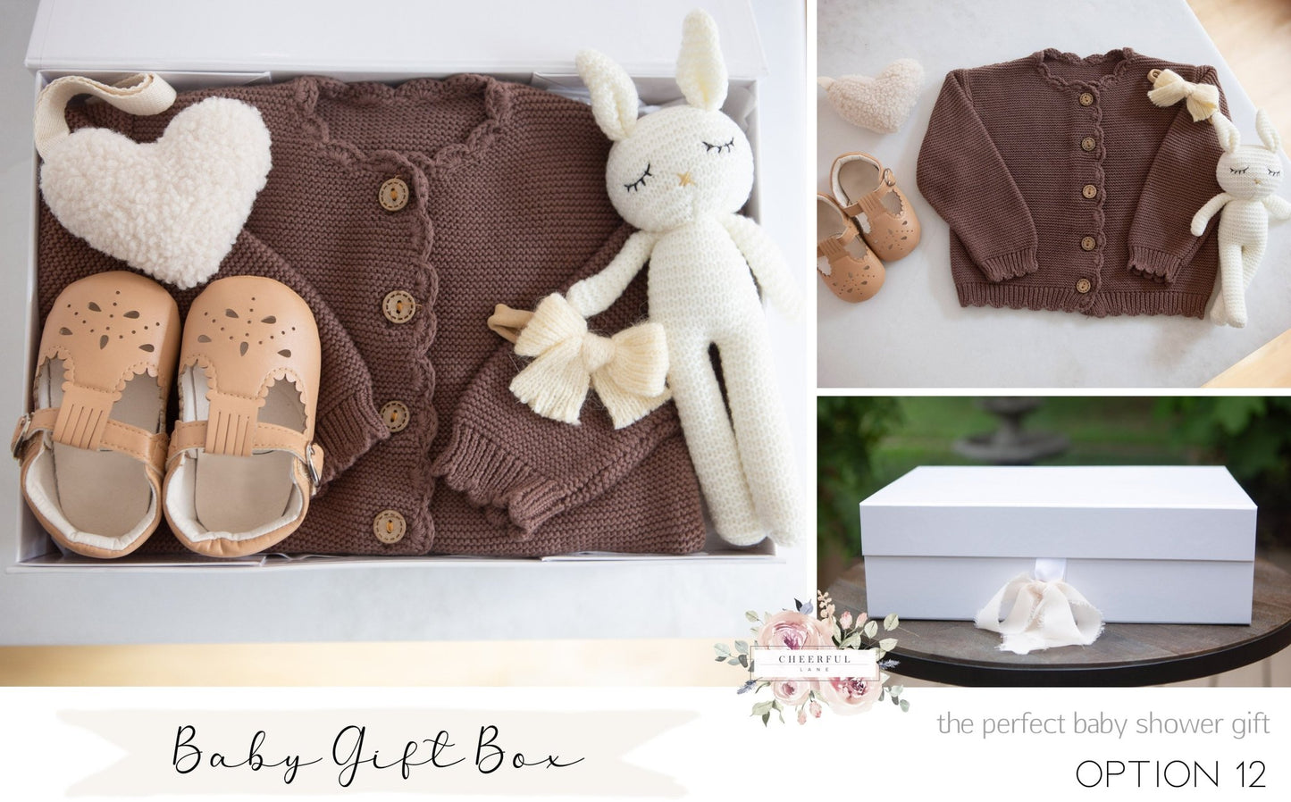 Baby Present with personalized gift tag - Cheerful Lane