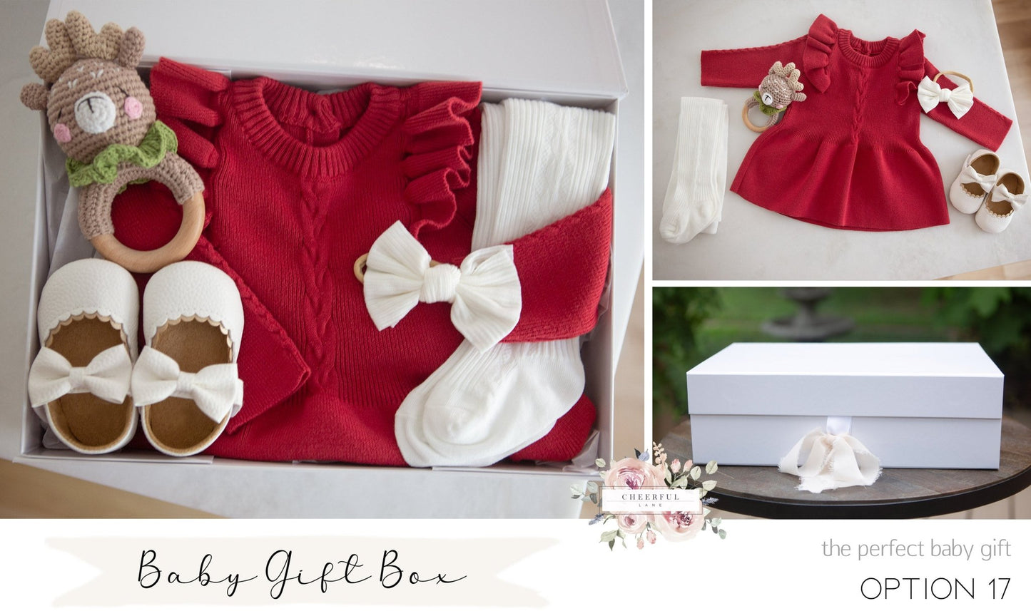 Baby Present with personalized gift tag - Cheerful Lane