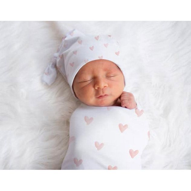 Baby Swaddle Blanket & Hat Set - Bella Collection - Cheerful Lane