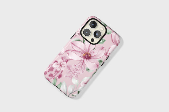 Blush Pink Floral MagSafe iPhone Case - Cheerful Lane