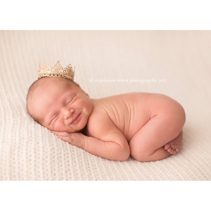 Gold or Silver Baby Crown Photo Prop - Sophia - Cheerful Lane