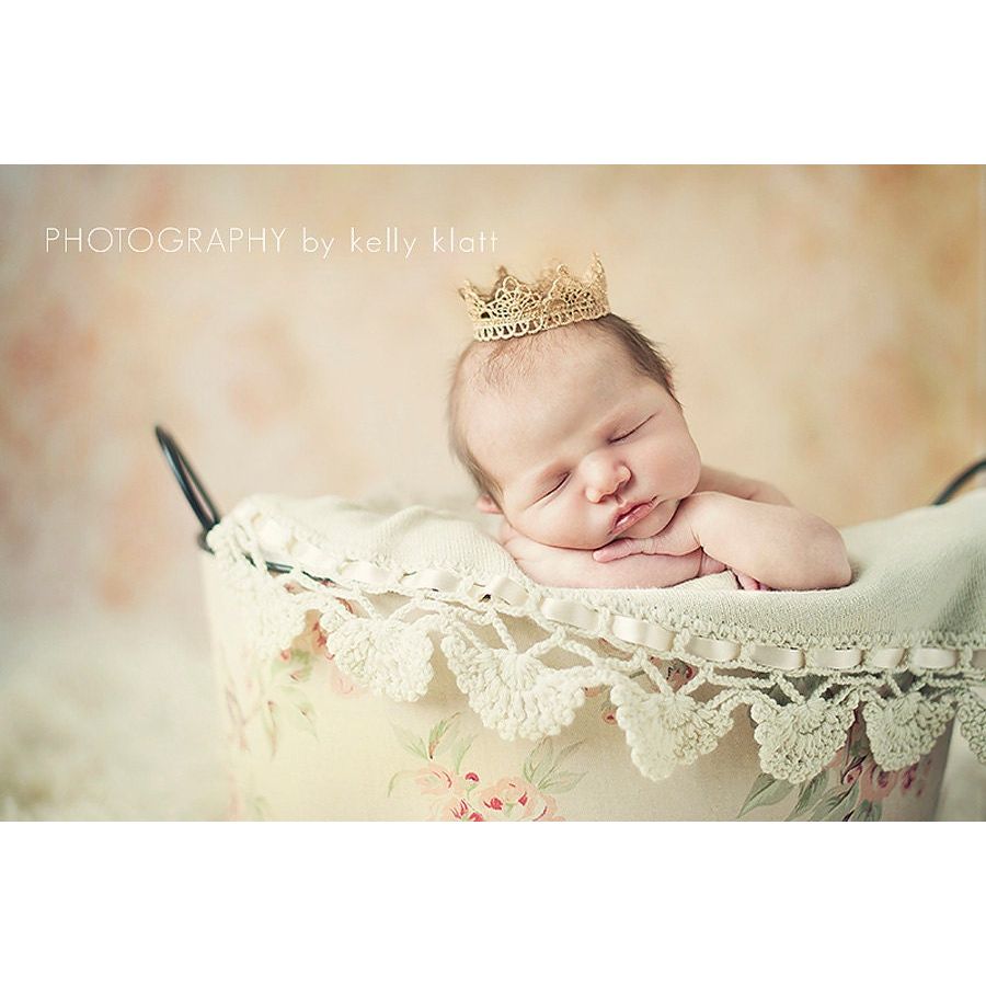 Gold or Silver Baby Crown Photo Prop - Sophia - Cheerful Lane