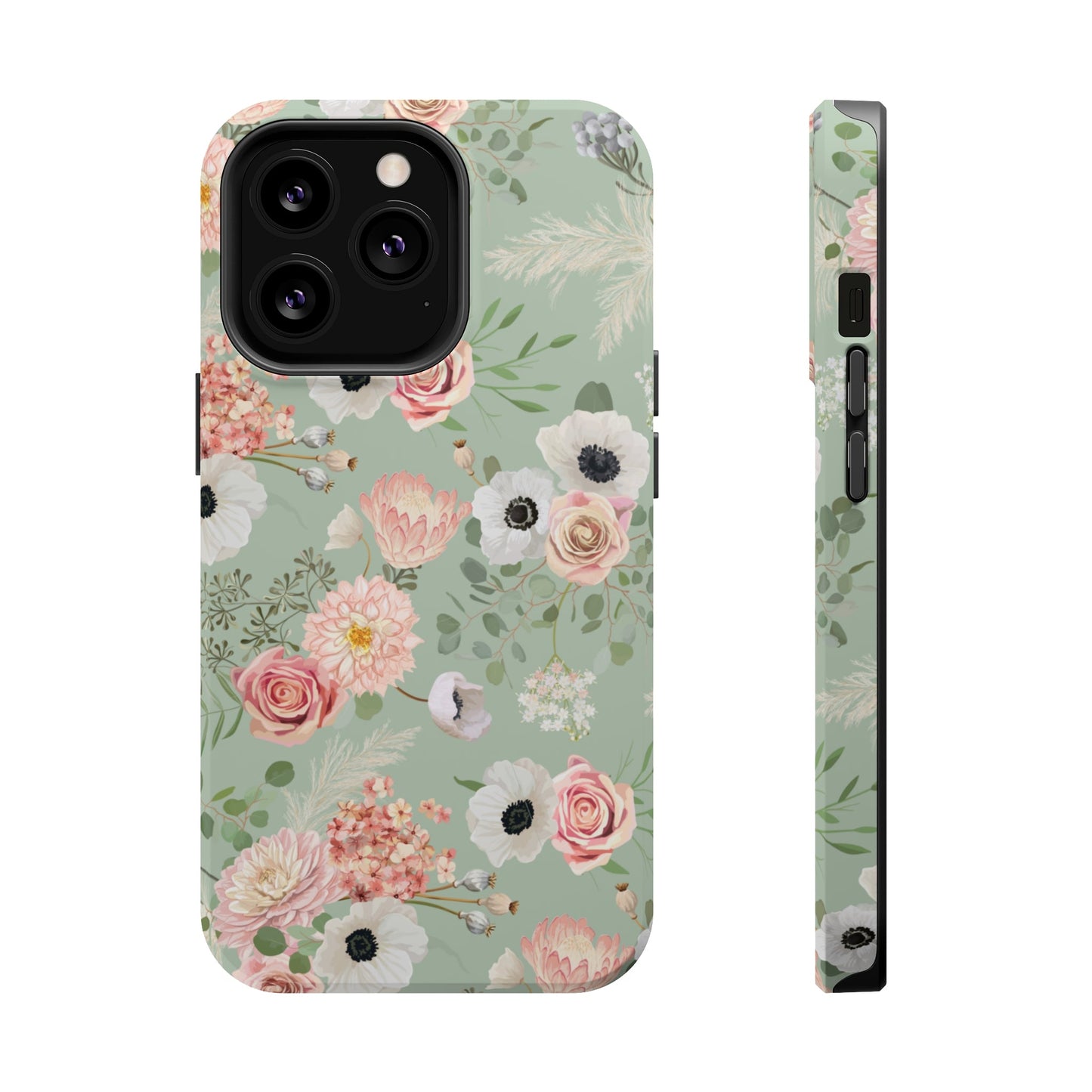 Load image into Gallery viewer, MagSafe iPhone Case - Sage Green - Cheerful Lane
