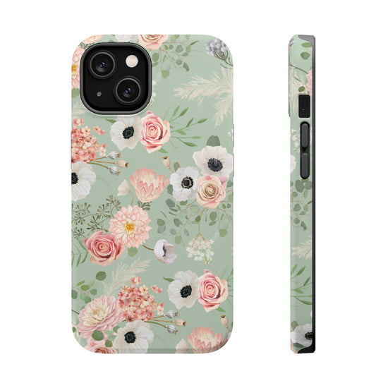 Load image into Gallery viewer, MagSafe iPhone Case - Sage Green - Cheerful Lane

