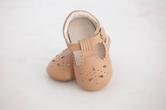 Mary Jane Baby Shoes - Cream, Sand or Black - Cheerful Lane