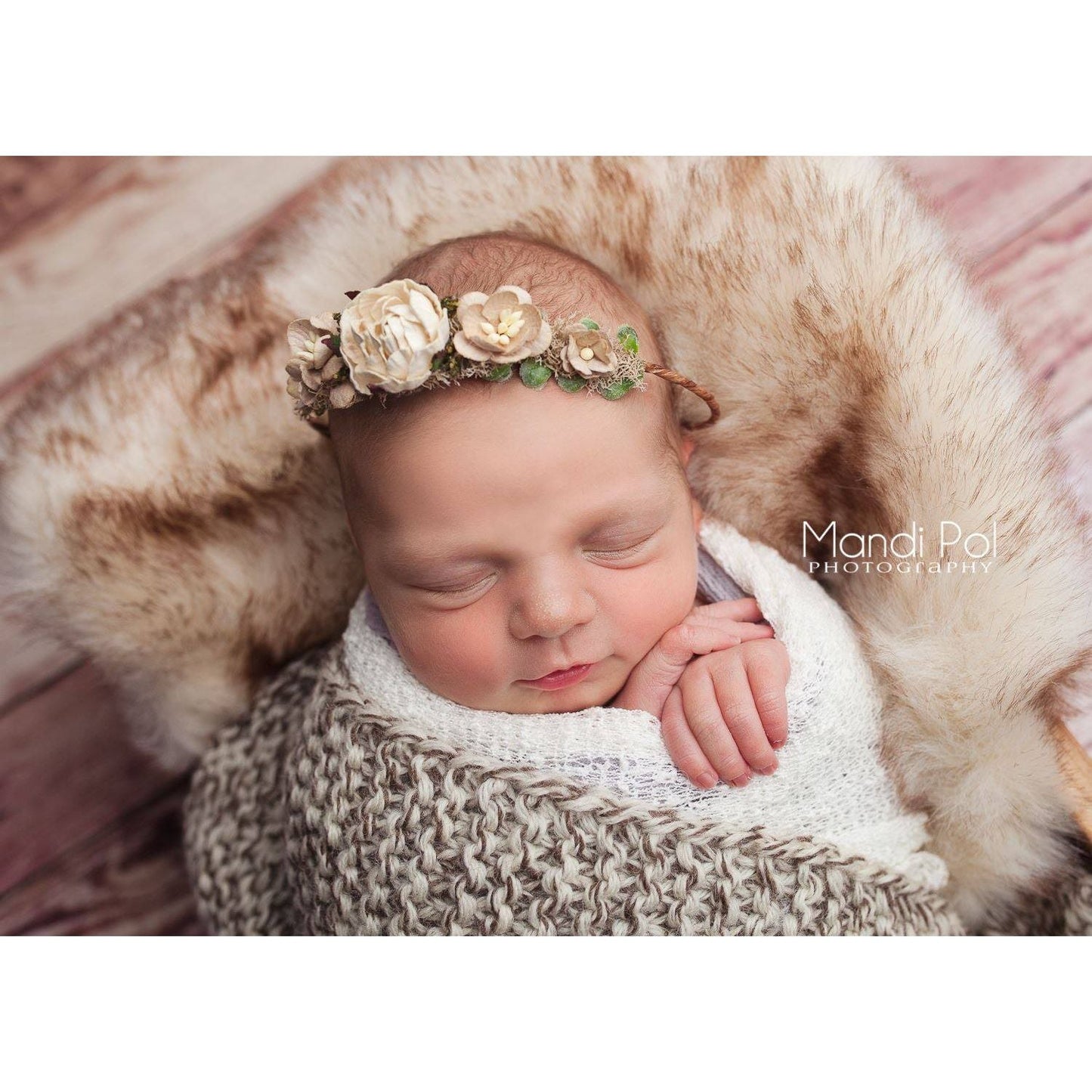 Newborn Floral Crown - Ethel - Cheerful Lane