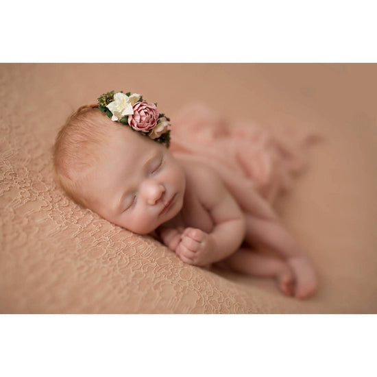 Newborn Floral Crown Photography Prop - Saren - Cheerful Lane