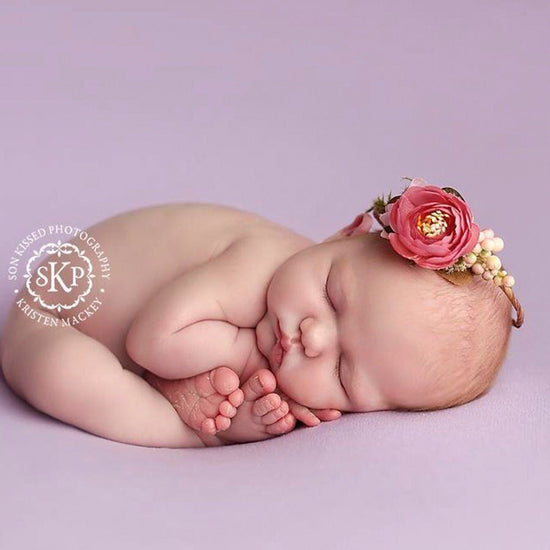 Newborn Floral Halo - Angel - Cheerful Lane