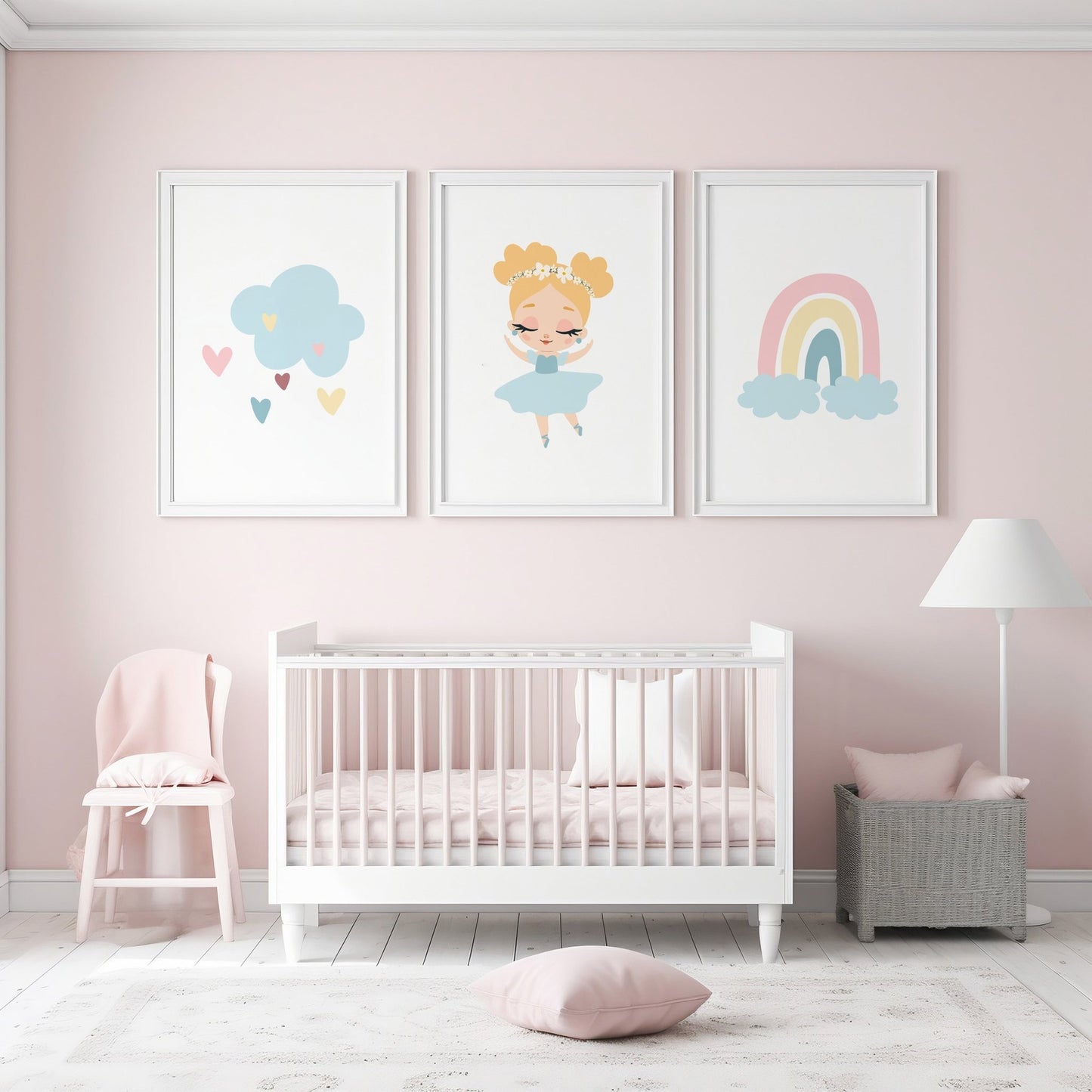 Nursery Wall Art Prints Set - Choose your Ballerina - Cheerful Lane
