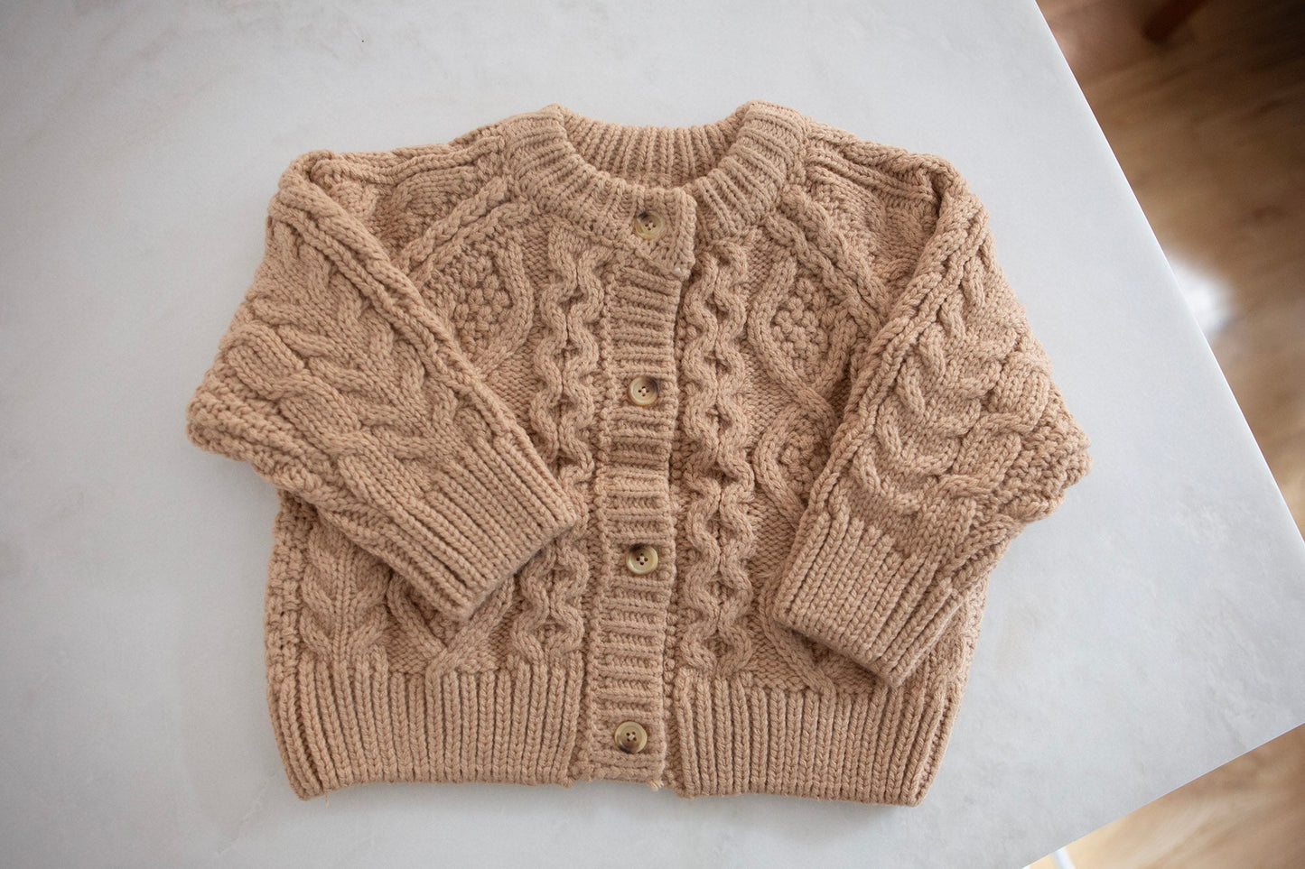Oversized Toddler Knit Cardigan Sweater - Cheerful Lane