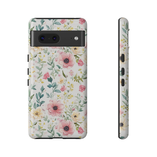 Pastel Floral Phone case fits iPhone Samsung Galaxy Google Pixel - Cheerful Lane