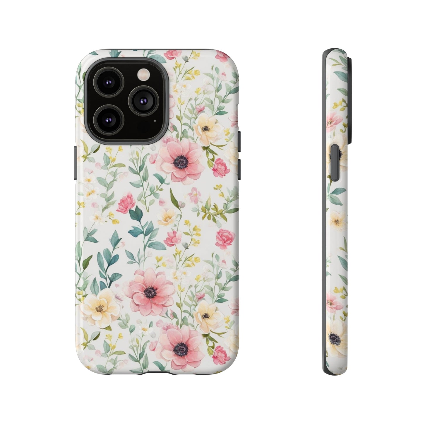 Pastel Floral Phone case fits iPhone Samsung Galaxy Google Pixel - Cheerful Lane