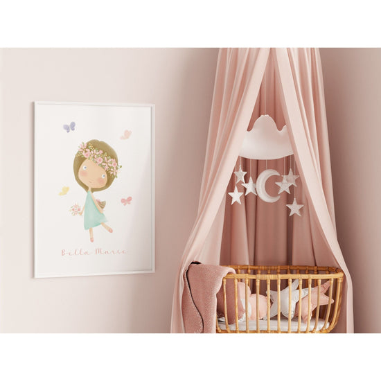 Personalized Nursery Wall Art Print - Cheerful Lane