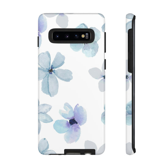 Load image into Gallery viewer, Phone case fits iPhone Samsung Galaxy Google Pixel - Boho Blue Floral - Cheerful Lane
