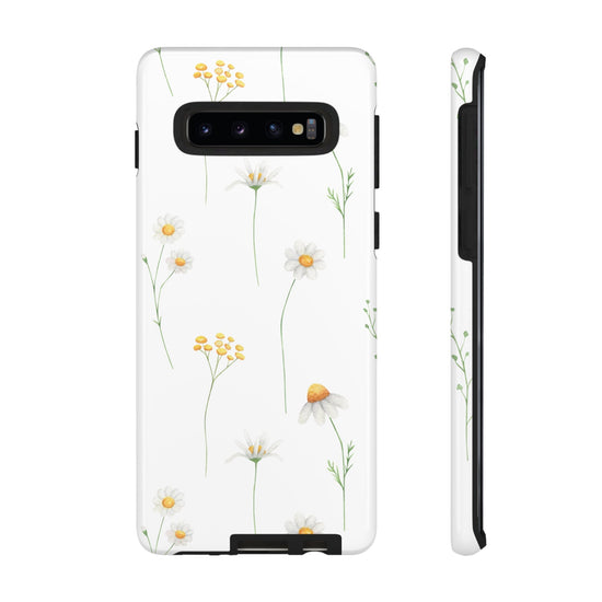 Phone case fits iPhone Samsung Galaxy Google Pixel - Daisy Floral - Cheerful Lane