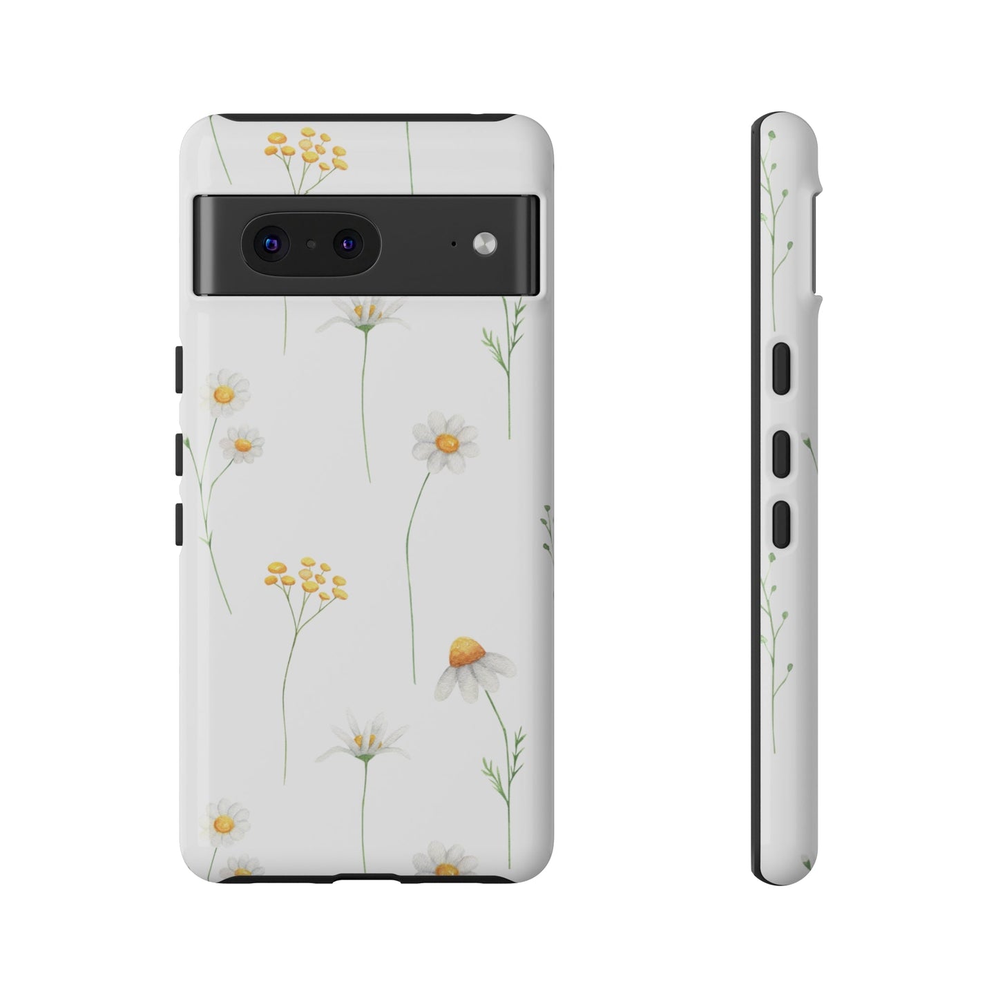 Phone case fits iPhone Samsung Galaxy Google Pixel - Daisy Floral - Cheerful Lane