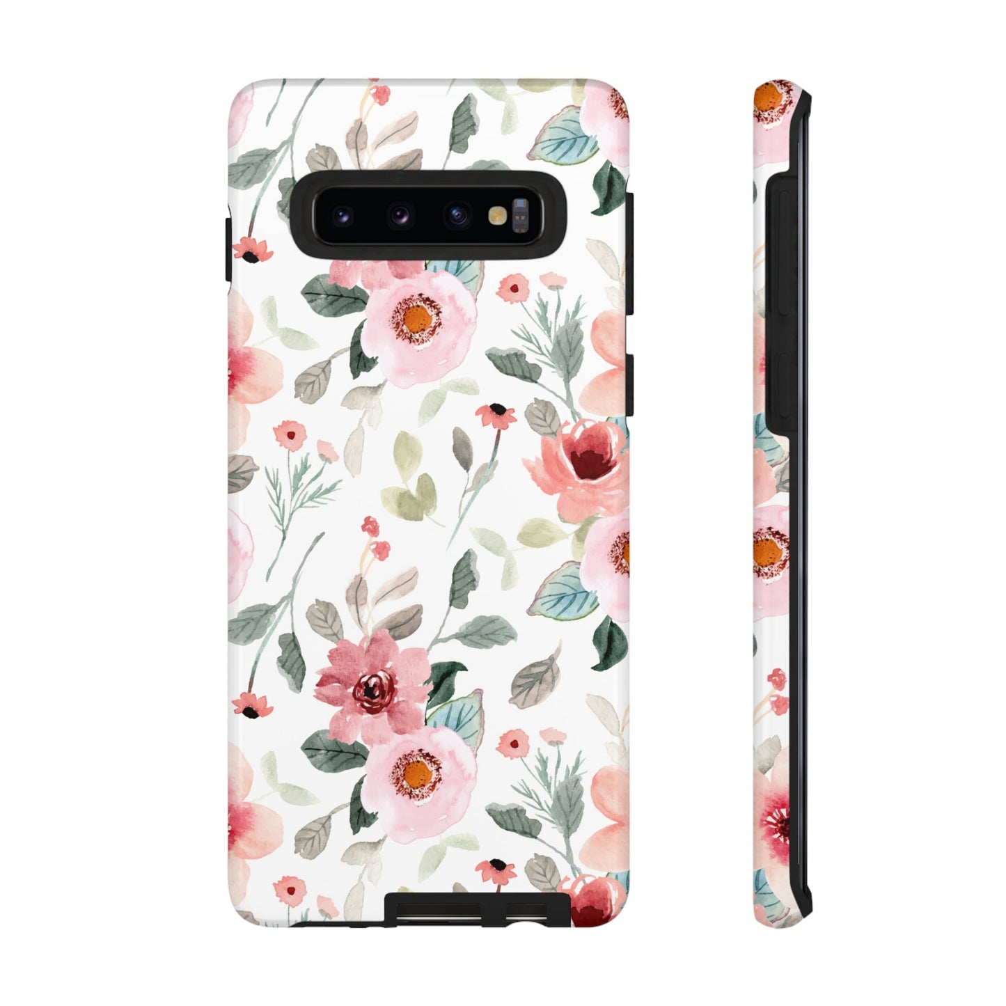 Load image into Gallery viewer, Phone case fits iPhone Samsung Galaxy Google Pixel- Pink Floral - Cheerful Lane
