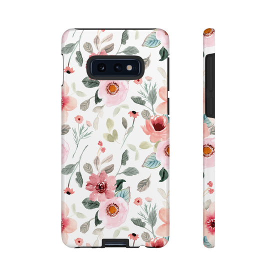Load image into Gallery viewer, Phone case fits iPhone Samsung Galaxy Google Pixel- Pink Floral - Cheerful Lane
